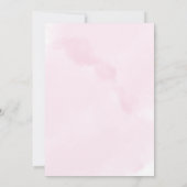 Roze Floral Waterverf  Cherry Blossom Kaart (Achterkant)