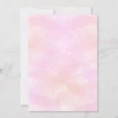 Roze Floral Waterverf Mothers Day Brunch Kaart (Achterkant)