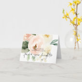 Roze Floral Wedday Card voor ouders van Bride Kaart (Gele Bloem)