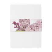 Roze Floral | Weddenschap Belly Band Uitnodigingen Wikkel (Achterkant Voorbeeld)