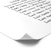 Roze Floral Wedding 16 Table Seating Chart Poster (Hoek)