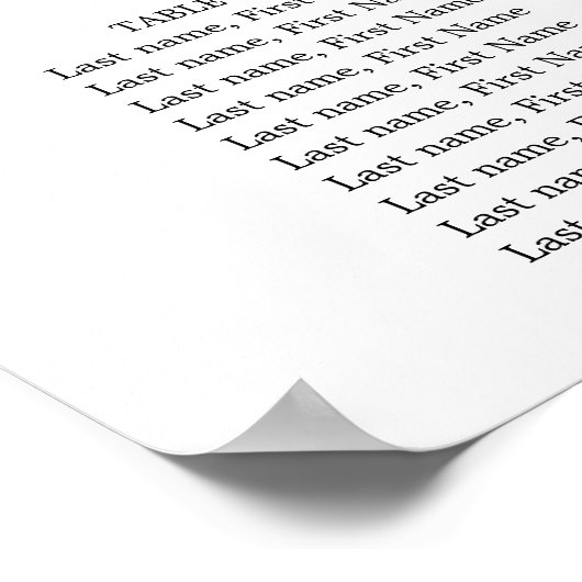 Roze Floral Wedding 16 Table Seating Chart Poster (Hoek)