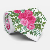 Roze Floral Wedding Bright Spring Stropdas (Opgerold)