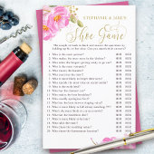 Roze Floral Wedding of Couples Shower Game