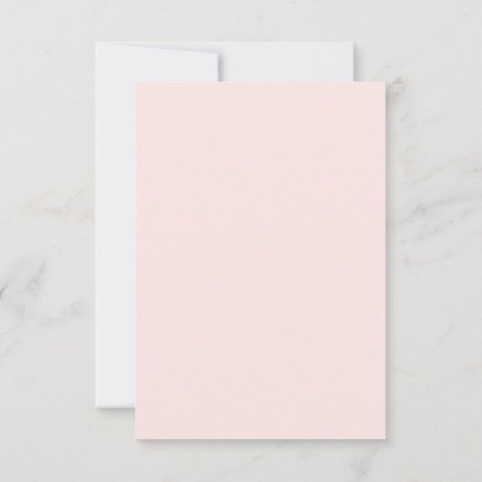 Roze Floral Wedding RSVP-kaart, maaltijdopties RSVP Kaartje (Achterkant)