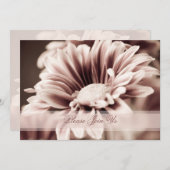 Roze Floral Wedding Vow Renewal Uitnodigingen (Voorkant / Achterkant)