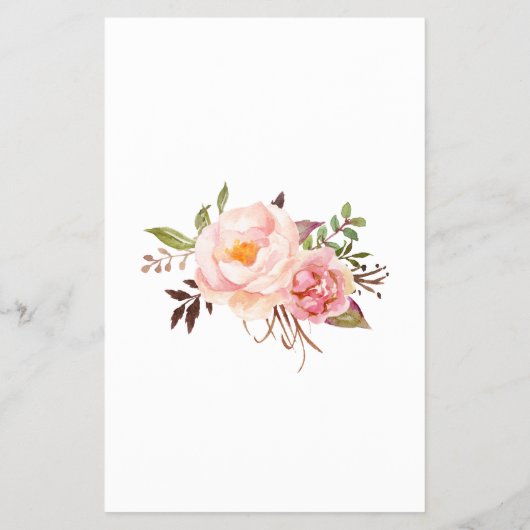 Roze Floral Whats in de Bag Baby shower Game-kaart Flyer (Achterkant)