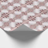 Roze  Floral Wrapping Paper Cadeaupapier (Hoek)