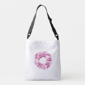 Roze Floral Wreath Bridesmaid Canvas tas (Achterkant)
