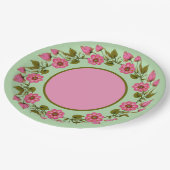 Roze Floral Wreaths | Papieren Bord (Gekanteld)