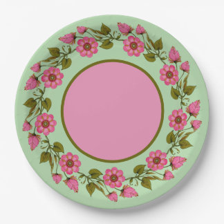 Roze Floral Wreaths | Papieren Bord