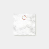  Roze Floral Wreatmonogram Post-it® Notes (Voorkant)