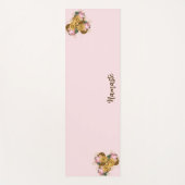 Roze Floral Yogamat (Voorkant)