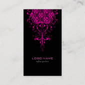 Roze  Floral zwemmen Visitekaartje (Voorkant)