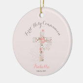 Roze florale anatomische versiering met gemeenscha keramisch ornament (Links)