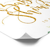 roze florale baby shower poster (Hoek)