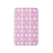 Roze florale barokstijl patroon. badmat (Voorkant Verticaal)
