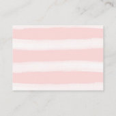 Roze florale boeken voor baby boekaanvragen informatiekaartje (Achterkant)