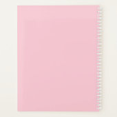 Roze florale lijst ronde kinder lente schattige aa planner (Achterkant)