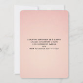 Roze florale met Diamond Tiara Elegant Birthday Kaart (Achterkant)