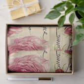  roze florale patroon voor elk doel tissuepapier (Geschenk)