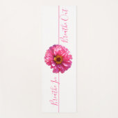 Roze florale roze Daisy - adem in. Ademhaling Yogamat (Voorkant)