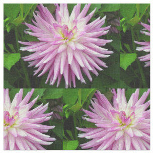Roze florale stof