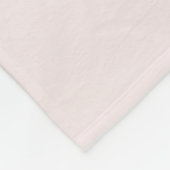 Roze florale voornaam fleece deken (Hoek)