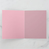 Roze floralen - Hongaarse naamdag Kaart (Binnen)