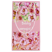 Roze floralen - Hongaarse naamdag Klein Cadeauzakje (Voorkant)