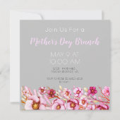 Roze floralen - Moederdag Brunch (Voorkant)