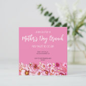 Roze floralen - Moederdag Brunch (Staand voorkant)