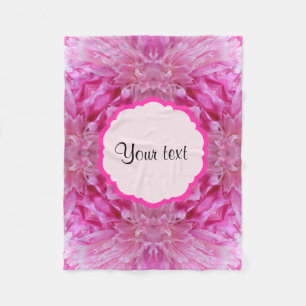 Roze Florals Fleece Deken