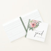 Roze Florals Vereist voor Afstudeerder Afstuderen  Notitieboek (Binnen)