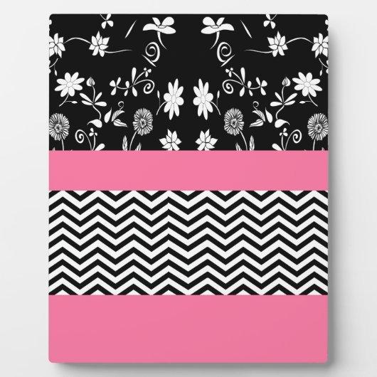 roze florchevron fotoplaat (Voorkant)
