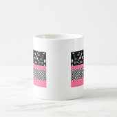 roze florchevron koffiemok (Center)
