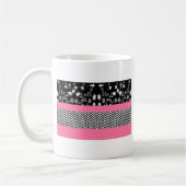 roze florchevron koffiemok (Links)