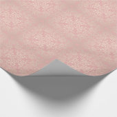 , roze, floreel, Victoriaans, goud, elegant, patro Cadeaupapier (Hoek)