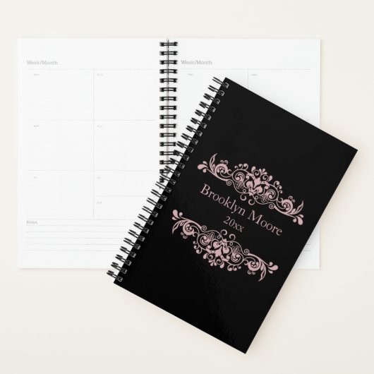  roze floreert planner (Display)