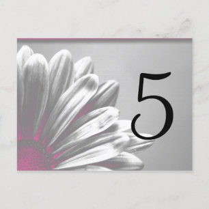 Roze Florentijns Tabelnummer Briefkaart