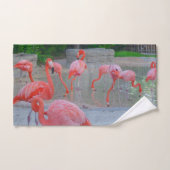 Roze Florida Flamingos Handdoek (Handdoek)