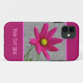 Roze Flower custom iPhone case-mate Case (Achterkant (horizontaal))