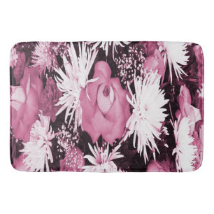 Roze Flowered Bouquet Badmat