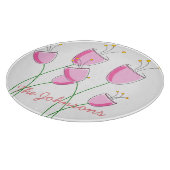 Roze Flowerfield Snijplank (Hoek)
