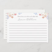 Roze FLowers Beauful Floral Advice Kaarten (Voorkant / Achterkant)