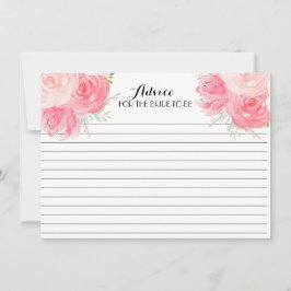 Roze FLowers Beauful Floral Advice Kaarten