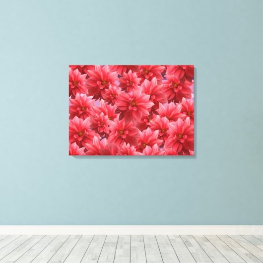 Roze Flowers Beauty Canvas Afdruk (Insitu (Houten vloer))