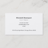 Roze Flowers Cute Whimsical Patroon Visitekaartje (Achterkant)