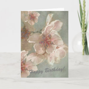 Roze Flowers Gentle Background personaliseren Kaart