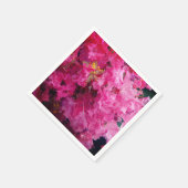 Roze Flowers Party Servet (Hoek)